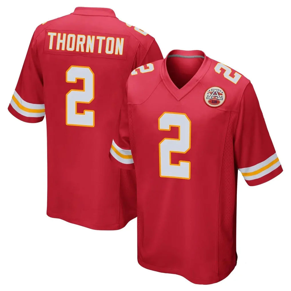 Kooe KC.Chiefs #2 Tyquan Thornton Player Red Home Game Stitched Jerseys