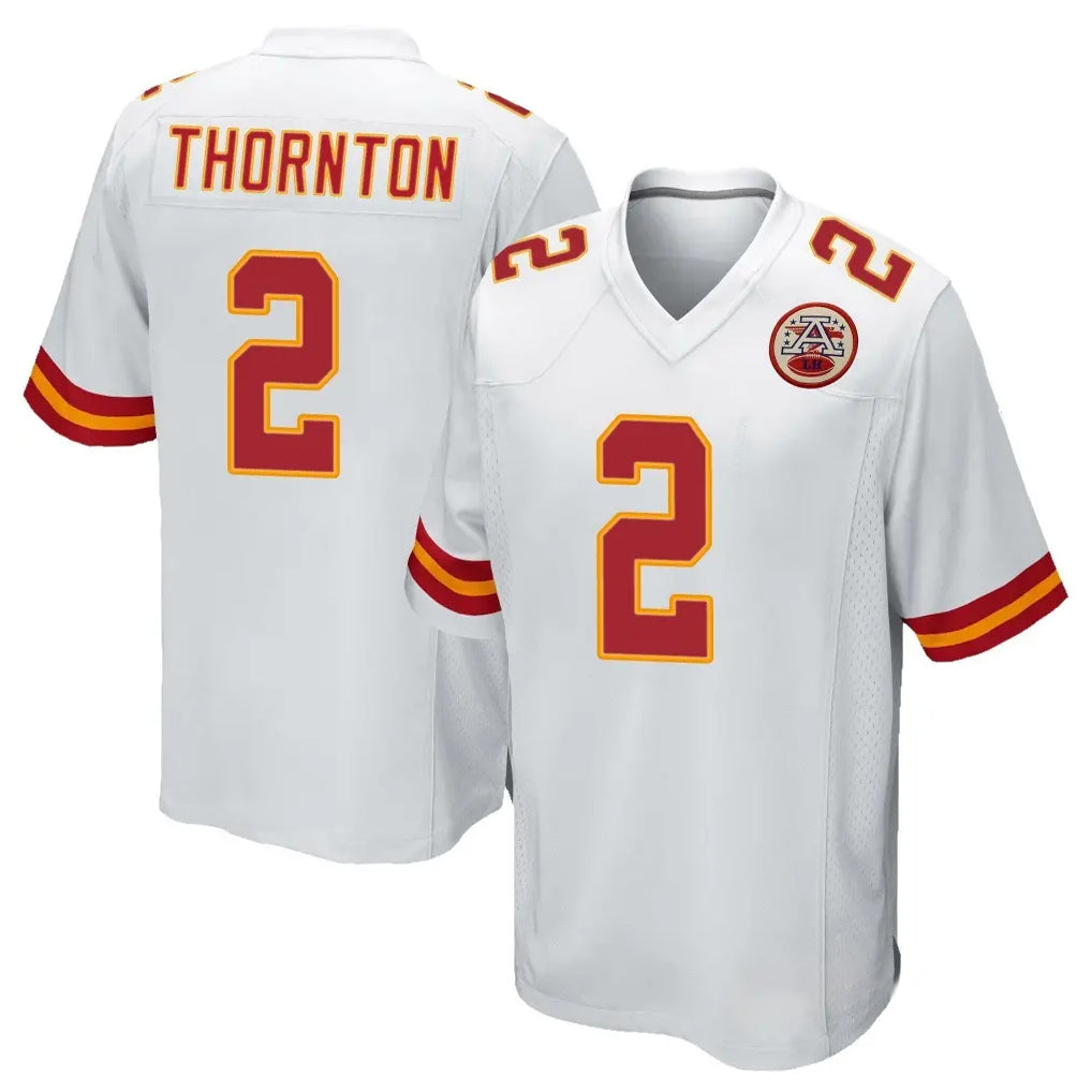 Kooe KC.Chiefs #2 Tyquan Thornton Player White Home Game Stitched Jerseys