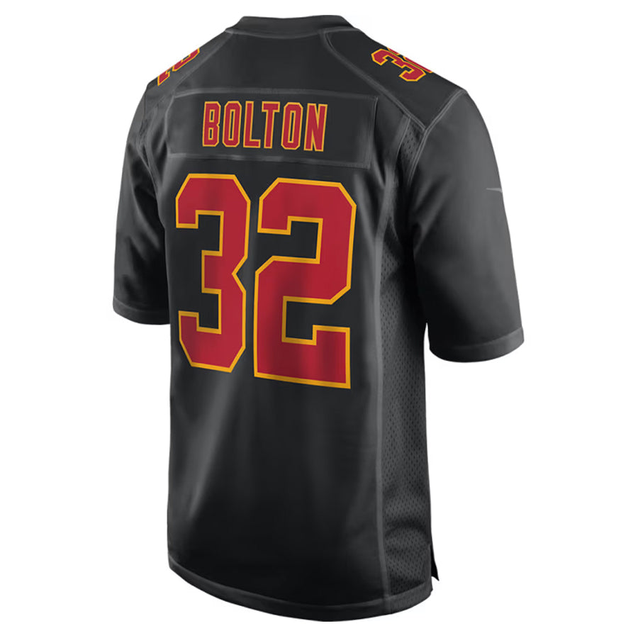 Kooe KC.Chiefs #32 Nick Bolton Player Black Fashion Game Stitched Jerseys