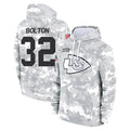 Kooe KC.Chiefs #32 Nick Bolton Player Salute to Service Hoodies Stitched Jerseys