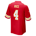 Kooe KC.Chiefs #4 Chiefs Rashee Rice Red Game Stitched Jerseys