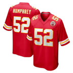 Kooe KC.Chiefs #52 Creed Humphrey Player Red Home Game Stitched Jerseys