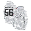 Kooe KC.Chiefs #56 George Karlaftis Player Arctic Camo Salute to Service Hoodies Limited Game Stitched Jerseys