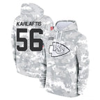 Kooe KC.Chiefs #56 George Karlaftis Player Arctic Camo Salute to Service Hoodies Limited Game Stitched Jerseys