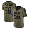 Kooe KC.Chiefs #56 George Karlaftis Player Olive Salute To Service Limited Game Stitched Jerseys