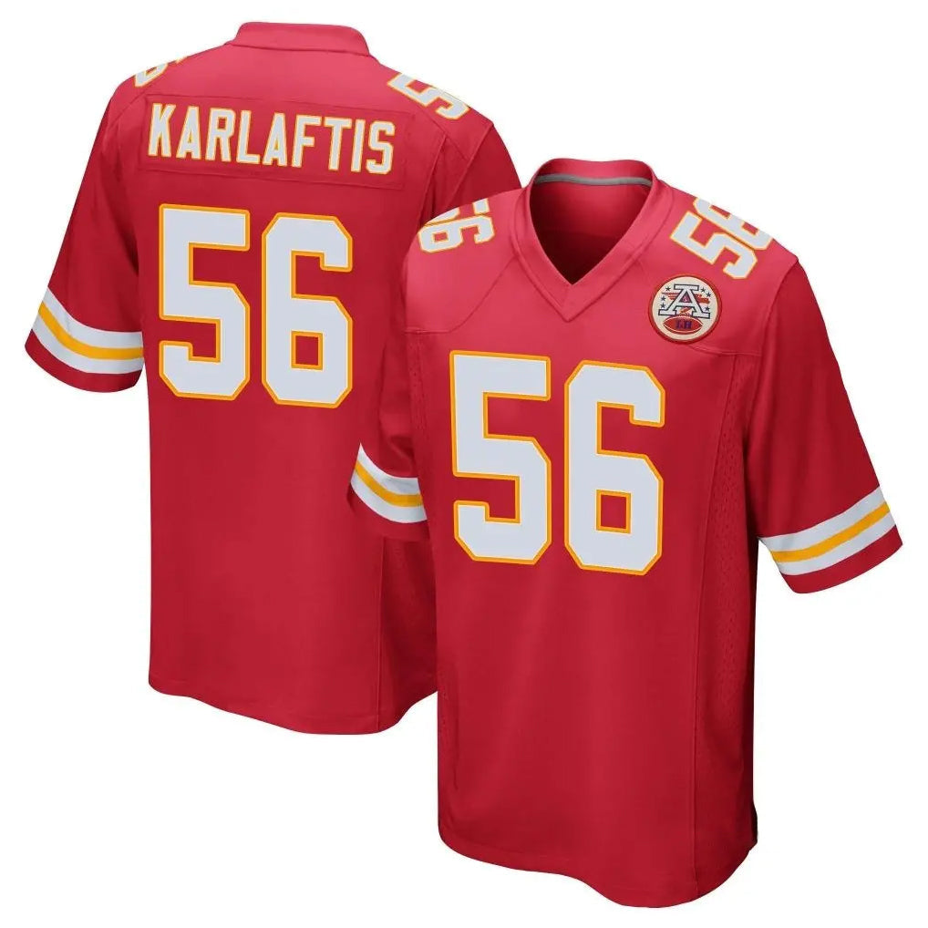 Kooe KC.Chiefs #56 George Karlaftis Player Red Home Game Stitched Jerseys