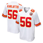 Kooe KC.Chiefs #56 George Karlaftis Player White Home Game Stitched Jerseys