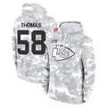 Kooe KC.Chiefs #58 Derrick Thomas Player Arctic Camo Salute to Service Hoodies Stitched Jerseys