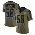 Kooe KC.Chiefs #58 Derrick Thomas Player Olive Salute To Service Limited Game Stitched Jerseys