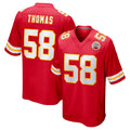 Kooe KC.Chiefs #58 Derrick Thomas Player Red Home Game Stitched Jerseys