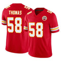 Kooe KC.Chiefs #58 Derrick Thomas Player Red Limited Vapor F.U.S.E. Home Game Stitched Jerseys