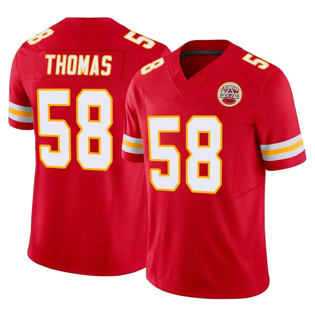 Kooe KC.Chiefs #58 Derrick Thomas Player Red Limited Vapor F.U.S.E. Home Game Stitched Jerseys