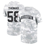 Kooe KC.Chiefs #58 Derrick Thomas Player Salute to Service Hoodies & T-Shirts Stitched Jerseys