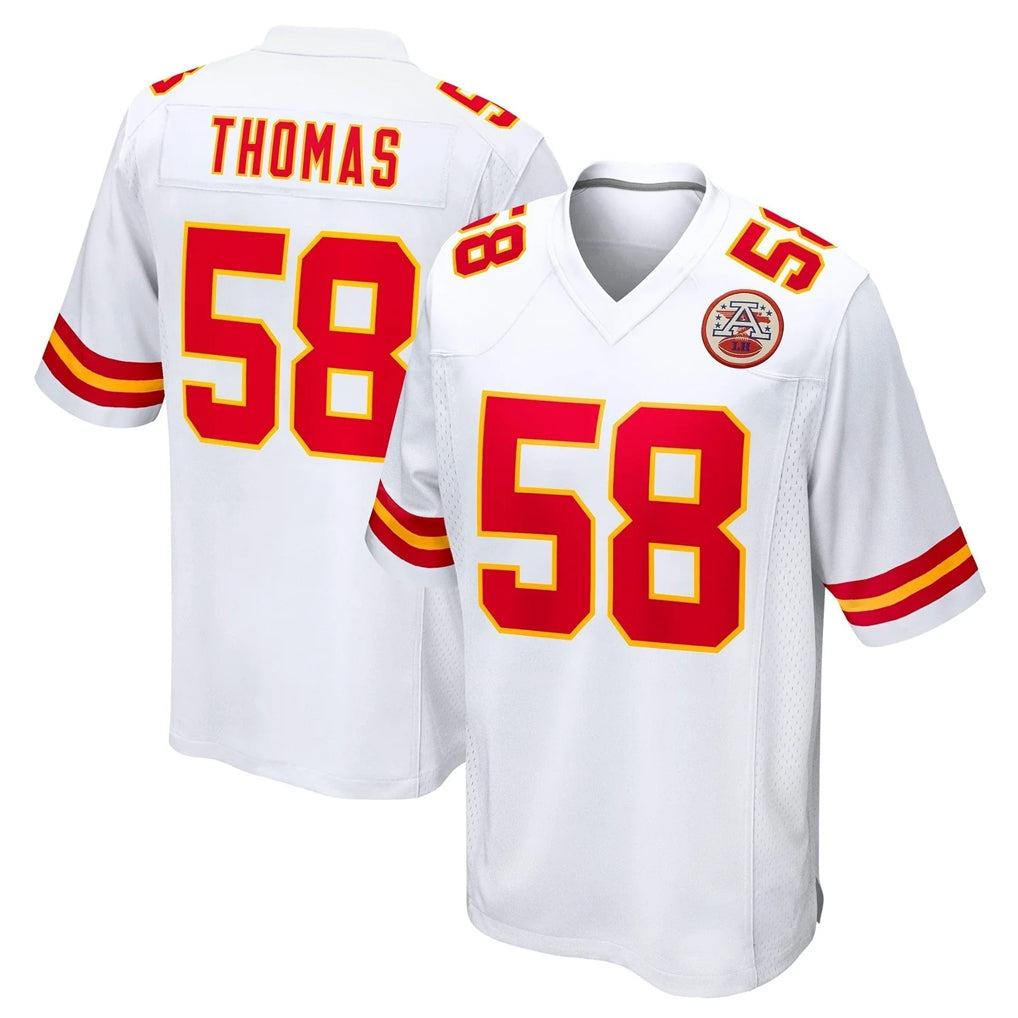 Kooe KC.Chiefs #58 Derrick Thomas Player White Home Game Stitched Jerseys