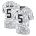 Kooe KC.Chiefs #5 Mansoor Delane Player Arctic Camo Salute To Service Limited Game Stitched Jerseys