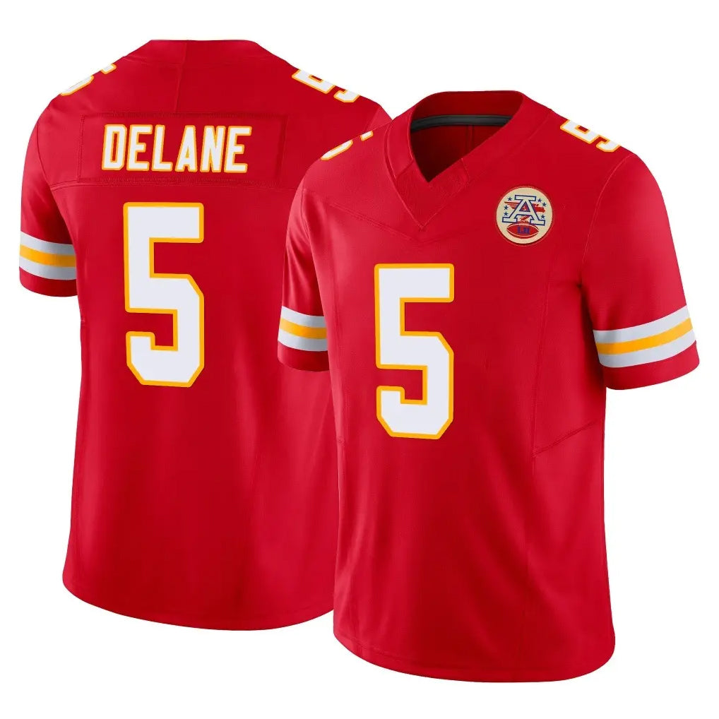 Kooe KC.Chiefs #5 Mansoor Delane Player Red Limited Vapor F.U.S.E. Home Game Stitched Jerseys