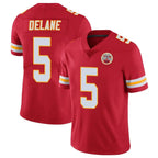 Kooe KC.Chiefs #5 Mansoor Delane Player Red Limited Vapor Untouchable Home Game Stitched Jerseys