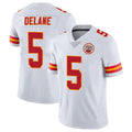 Kooe KC.Chiefs #5 Mansoor Delane Player White Limited Vapor Untouchable Home Game Stitched Jerseys