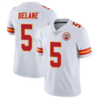 Kooe KC.Chiefs #5 Mansoor Delane Player White Limited Vapor Untouchable Home Game Stitched Jerseys
