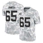 Kooe KC.Chiefs #65 Trey Smith Player Arctic Camo Salute To Service Limited Game Stitched Jerseys