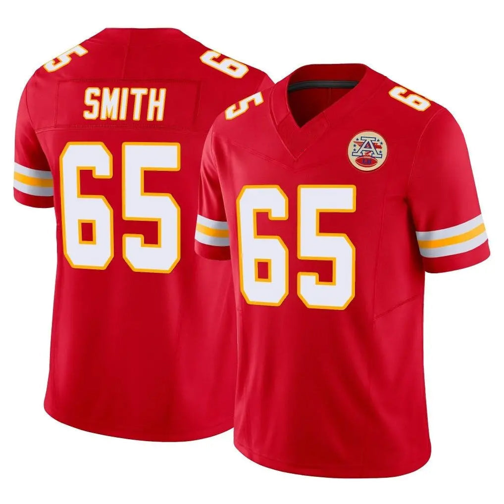 Kooe KC.Chiefs #65 Trey Smith Player Red Limited Vapor F.U.S.E. Home Game Stitched Jerseys