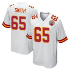Kooe KC.Chiefs #65 Trey Smith Player White Home Game Stitched Jerseys