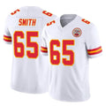 Kooe KC.Chiefs #65 Trey Smith Player White Limited Vapor F.U.S.E. Home Game Stitched Jerseys