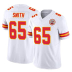 Kooe KC.Chiefs #65 Trey Smith Player White Limited Vapor F.U.S.E. Home Game Stitched Jerseys