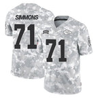 Kooe KC.Chiefs #71 Josh Simmons Player Arctic Camo Salute To Service Limited Game Stitched Jerseys