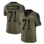 Kooe KC.Chiefs #71 Josh Simmons Player Olive Salute To Service Limited Game Stitched Jerseys