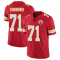 Kooe KC.Chiefs #71 Josh Simmons Player Red Limited Vapor Untouchable Home Game Stitched Jerseys