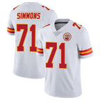 Kooe KC.Chiefs #71 Josh Simmons Player White Limited Vapor Untouchable Home Game Stitched Jerseys