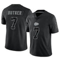 Kooe KC.Chiefs #7 Harrison Butker Player Black RFLCTV Limited Stitched Jerseys