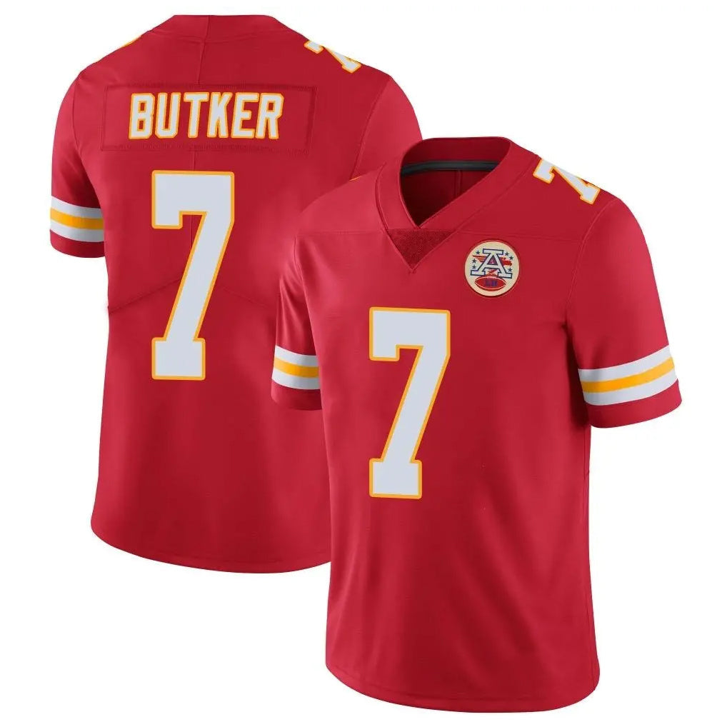 Kooe KC.Chiefs #7 Harrison Butker Player Red Limited Vapor Untouchable Home Game Stitched Jerseys