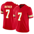 Kooe KC.Chiefs #7 Harrison Butker Player Red Vapor F.U.S.E. Limited Stitched Jerseys
