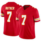 Kooe KC.Chiefs #7 Harrison Butker Player Red Vapor F.U.S.E. Limited Stitched Jerseys