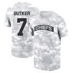 Kooe KC.Chiefs #7 Harrison Butker Player Salute to Service Hoodies & T-Shirts Stitched Jerseys