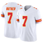 Kooe KC.Chiefs #7 Harrison Butker Player White Vapor F.U.S.E. Limited Stitched Jerseys