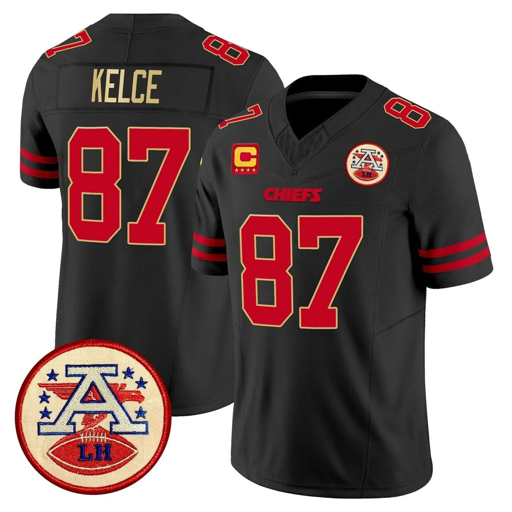 Kooe KC.Chiefs #87 Travis Kelce Player Black Limited Vapor F.U.S.E. Home Game Stitched Jerseys