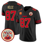 Kooe KC.Chiefs #87 Travis Kelce Player Black Limited Vapor F.U.S.E. Home Game Stitched Jerseys