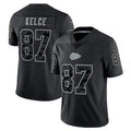 Kooe KC.Chiefs #87 Travis Kelce Player Black RFLCTV Limited Stitched Jerseys