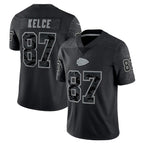 Kooe KC.Chiefs #87 Travis Kelce Player Black RFLCTV Limited Stitched Jerseys
