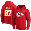 Kooe KC.Chiefs #87 Travis Kelce Player Red Pullover Hoodies Stitched Jerseys