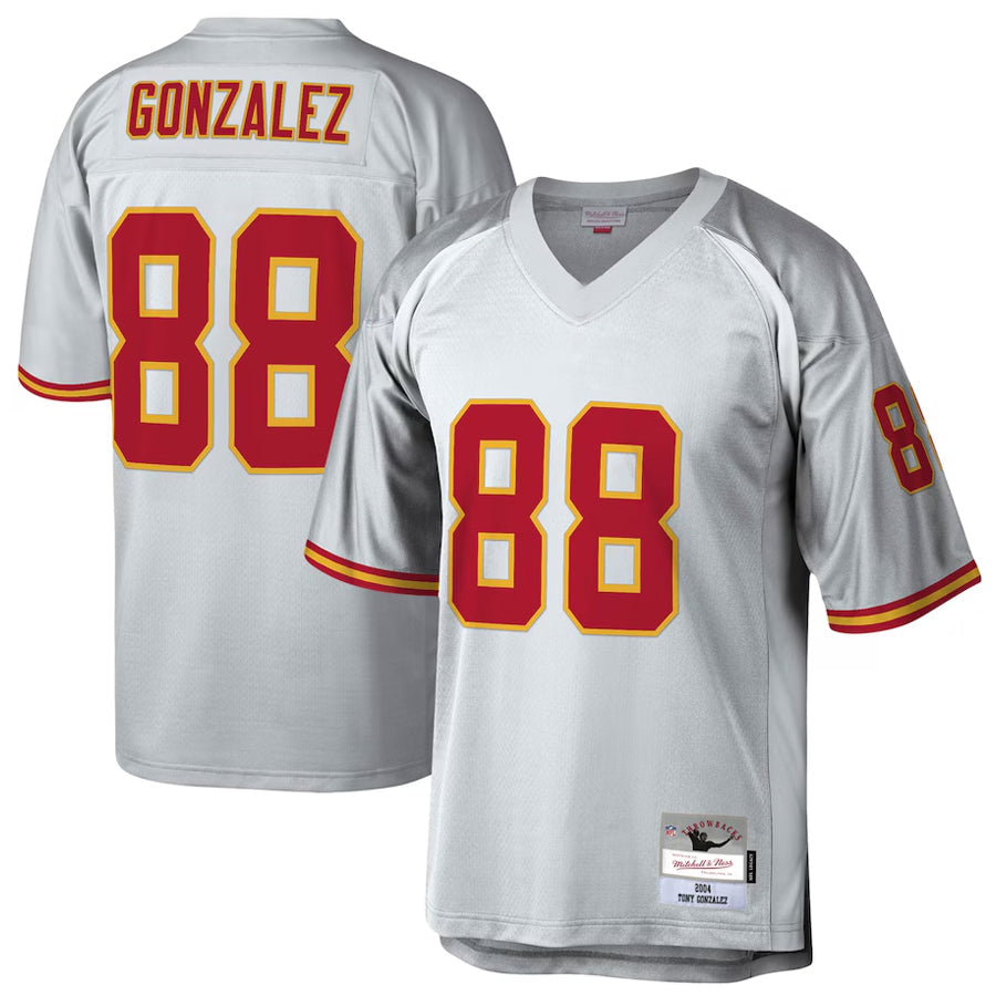 Kooe KC.Chiefs #88 Tony Gonzalez Player Mitchell & Ness Platinum Legacy Football Jerseys