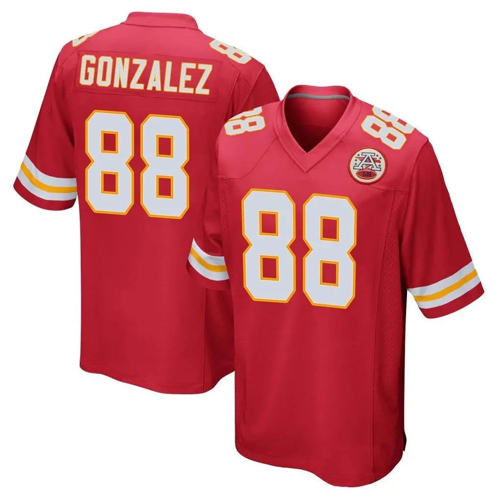 Kooe KC.Chiefs #88 Tony Gonzalez Player Red Home Game Stitched Jerseys