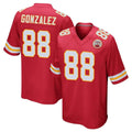Kooe KC.Chiefs #88 Tony Gonzalez Player Red Home Game Stitched Jerseys