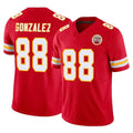 Kooe KC.Chiefs #88 Tony Gonzalez Player Red Limited Vapor F.U.S.E. Home Game Stitched Jerseys