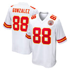 Kooe KC.Chiefs #88 Tony Gonzalez Player White Home Game Stitched Jerseys
