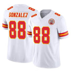 Kooe KC.Chiefs #88 Tony Gonzalez Player White Limited Vapor F.U.S.E. Home Game Stitched Jerseys