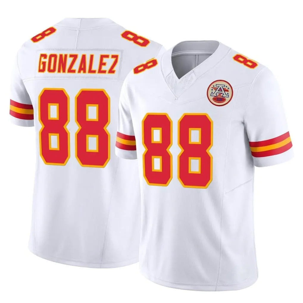 Kooe KC.Chiefs #88 Tony Gonzalez Player White Limited Vapor F.U.S.E. Home Game Stitched Jerseys